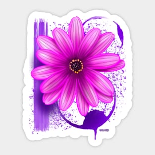 Spring Pink Daisy Sticker